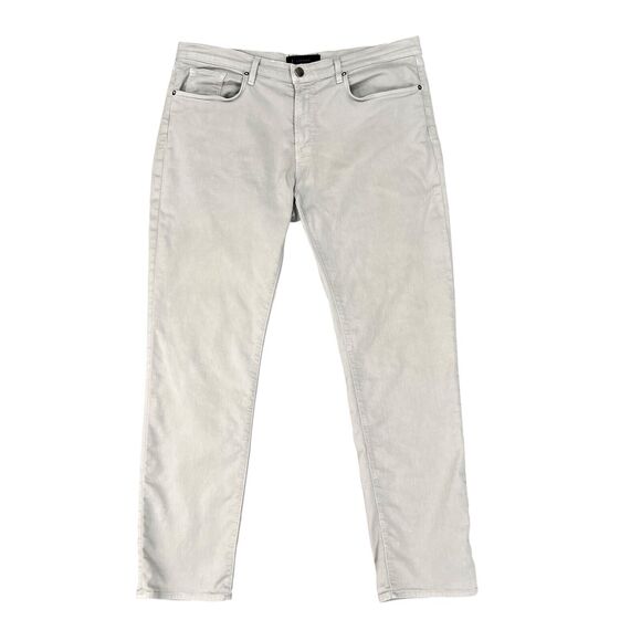 J Brand Pants Mens 38 Slim Straight Ash Grey Kane Soft Cotton Lyocell Blend - Picture 1 of 16